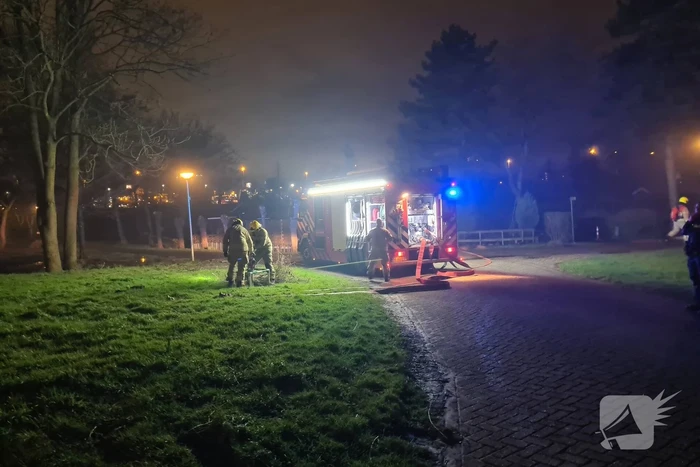 Problemen met waterwinning bij brand