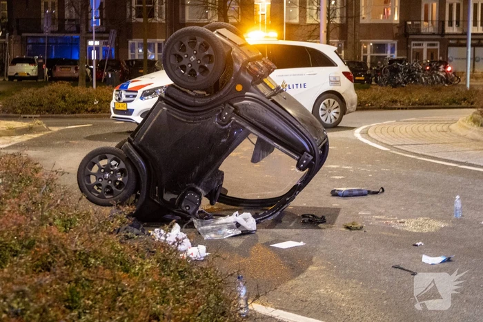 Gewonden bij ongeval op rotonde