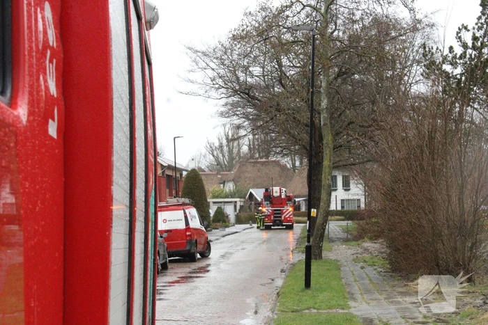 Dakbeplating verwijderd door brandweer