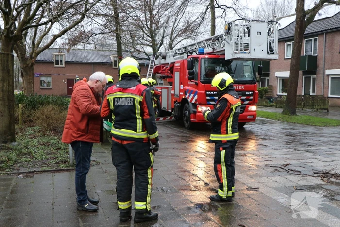 Woningen ontruimd nadat bomen dreigen om te waaien