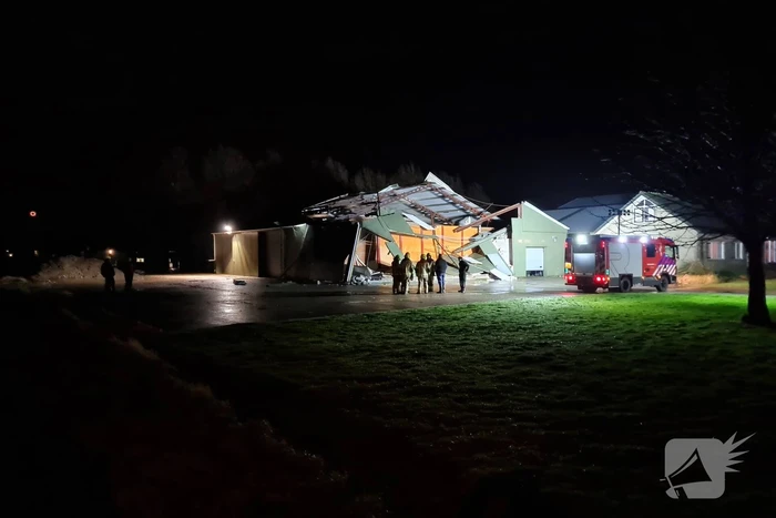 Deel van schuur weggewaaid door windhoos