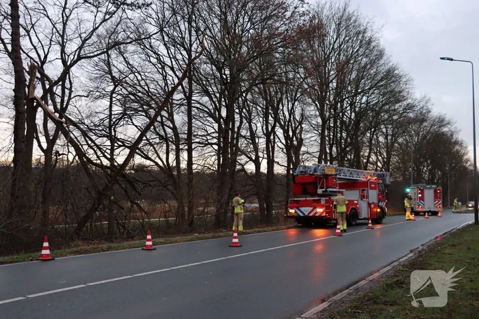 Ongeval bij stormschade melding