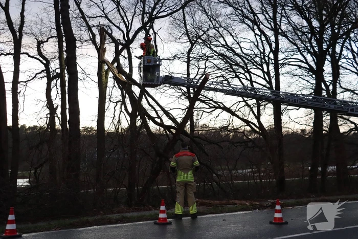 Ongeval bij stormschade melding