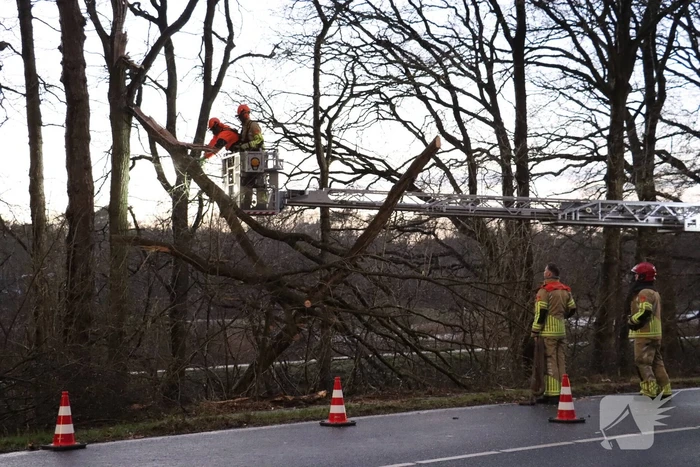Ongeval bij stormschade melding