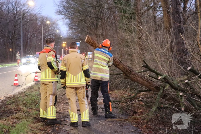 Ongeval bij stormschade melding