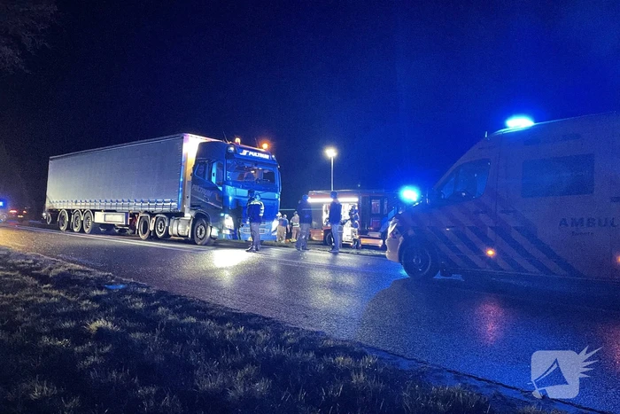 Ernstig ongeval tussen vrachtwagen en bestelbus