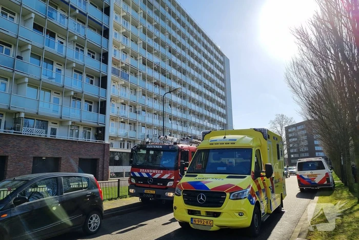 Brand op 12e verdieping van Eisenhouwerflat