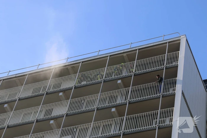 Brand op 12e verdieping van Eisenhouwerflat