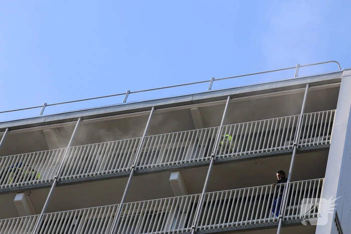 Brand op 12e verdieping van Eisenhouwerflat