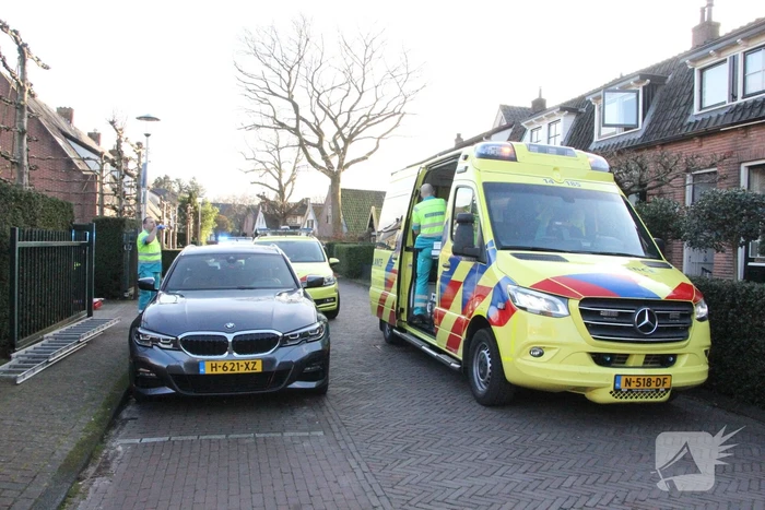 Persoon gewond na val van ladder