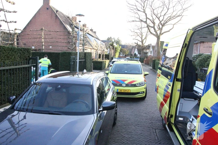 Persoon gewond na val van ladder