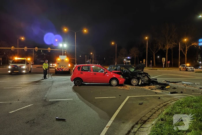 Veel schade bij ongeval op kruising
