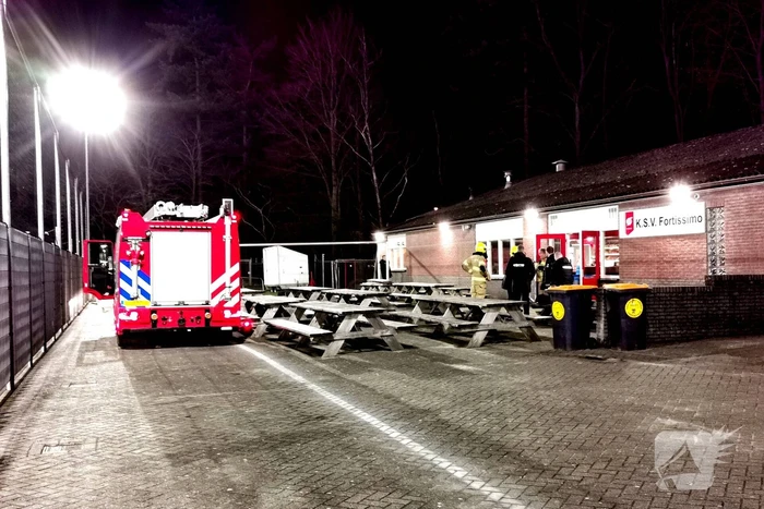 Brand in kantine van sportvereniging