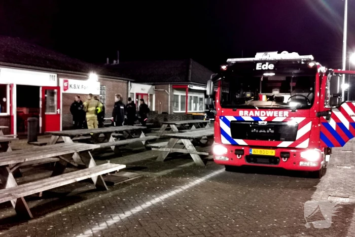 Brand in kantine van sportvereniging