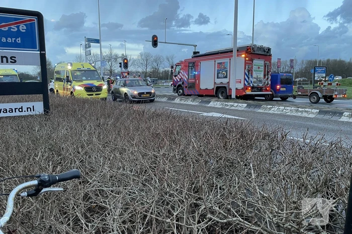 Traumahelikopter landt voor ongeval