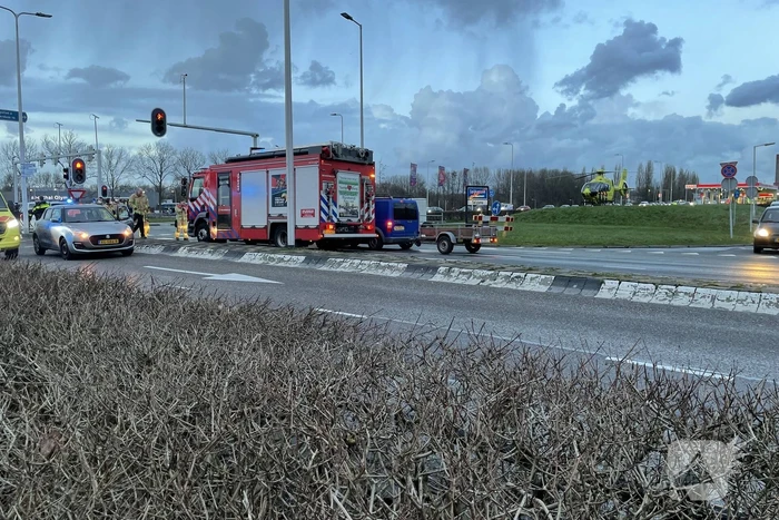 Traumahelikopter landt voor ongeval