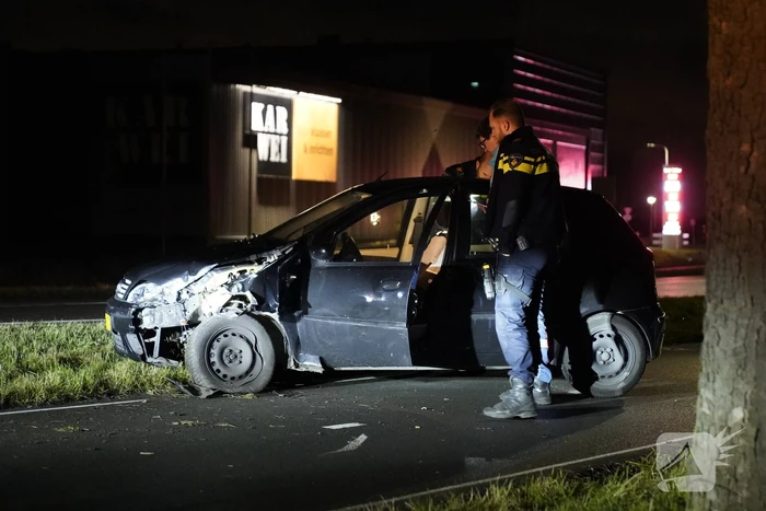 Bestuurder aangehouden na eenzijdig ongeval