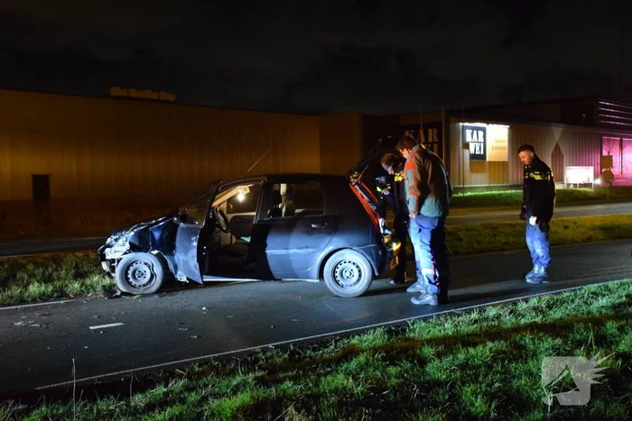 Bestuurder aangehouden na eenzijdig ongeval