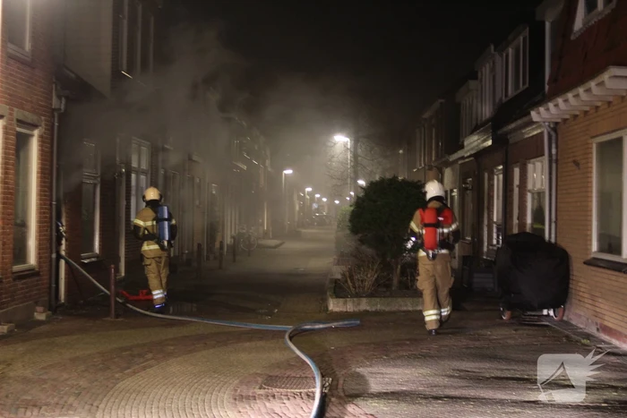 Veel rook bij brand in woning