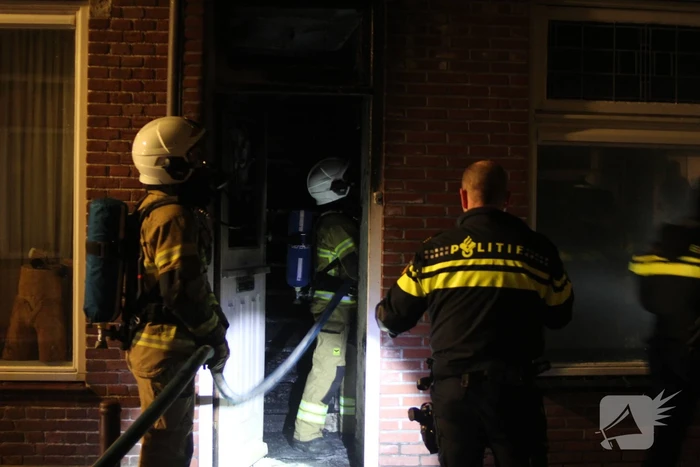 Veel rook bij brand in woning