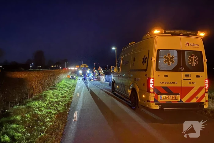 Traumahelikopter landt voor eenzijdig ongeval