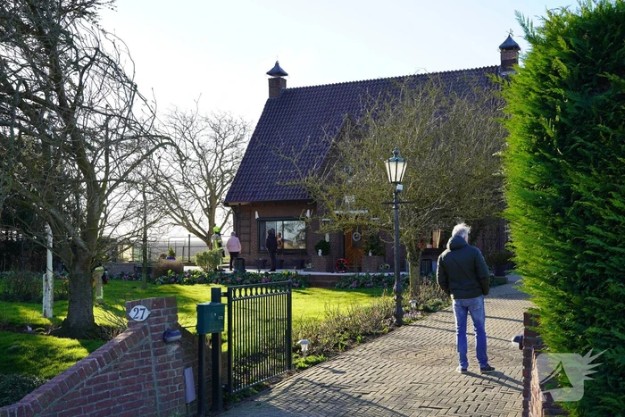Weg afgesloten vanwege brand in schoorsteen