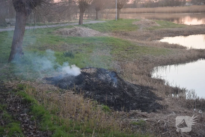 Opnieuw riet in brand gestoken bij Kaaskenswater