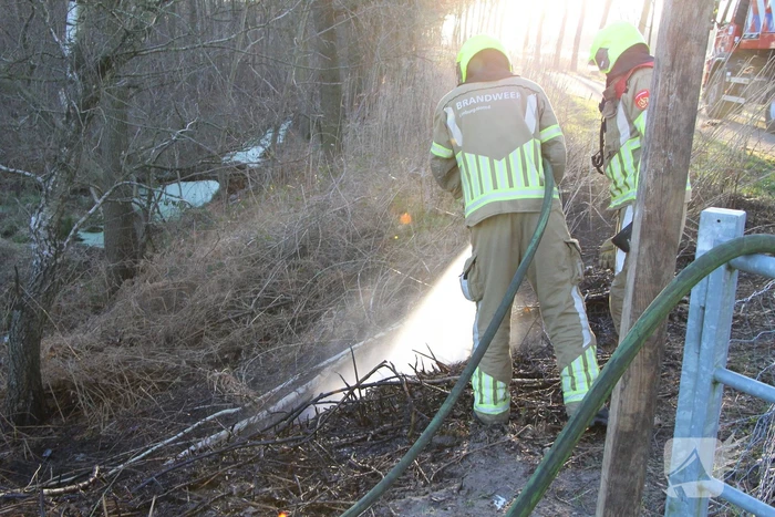 Brand in natuurgebied