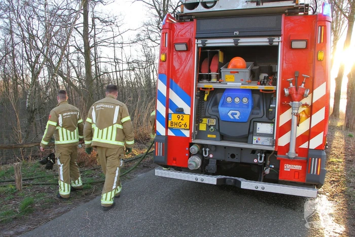 Brand in natuurgebied