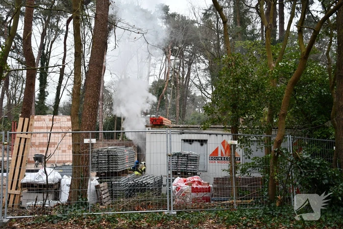 Brandweer ingezet voor brand op bouwplaats