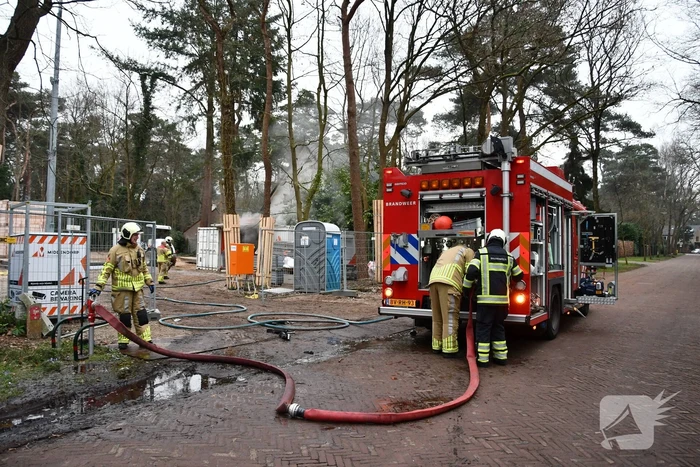 Brandweer ingezet voor brand op bouwplaats