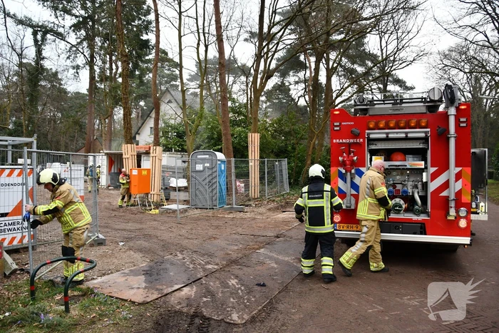 Brandweer ingezet voor brand op bouwplaats