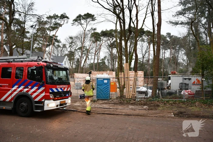 Brandweer ingezet voor brand op bouwplaats