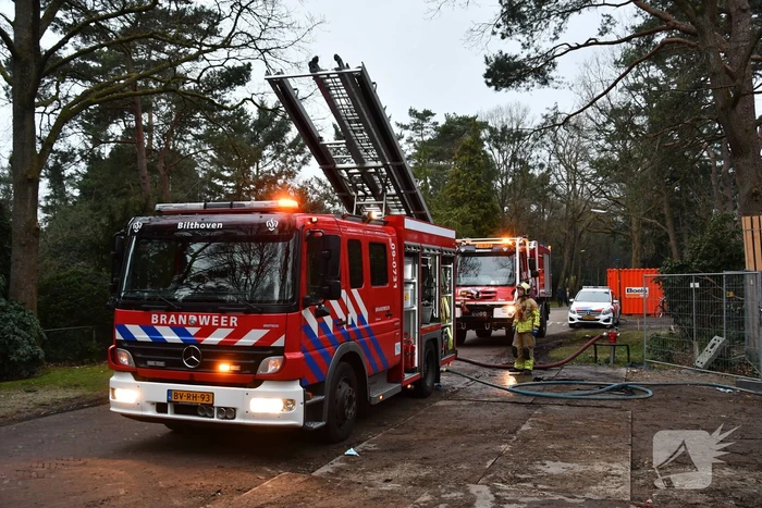 Brandweer ingezet voor brand op bouwplaats