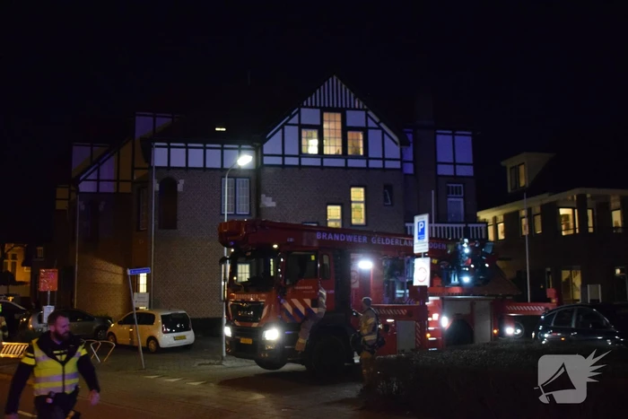 Brand op dak door werkzaamheden