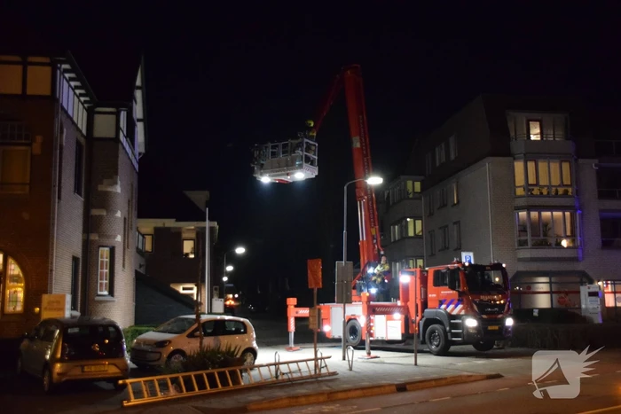 Brand op dak door werkzaamheden