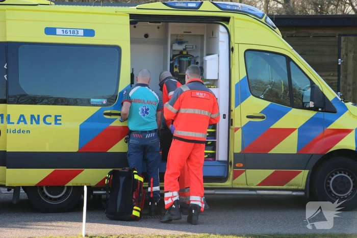 Traumahelikopter trekt veel bekijks