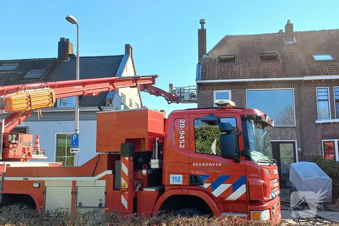Veel rookontwikkeling bij brand in woning