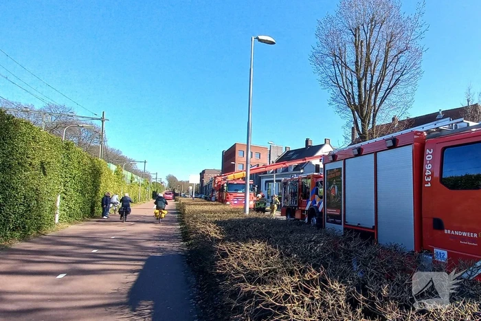 Veel rookontwikkeling bij brand in woning