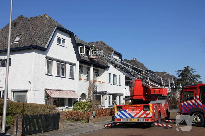 Brand in dakkapel van villawoning