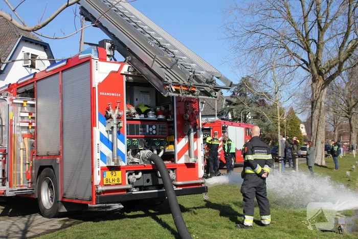 Brand in dakkapel van villawoning