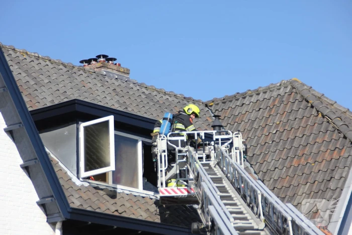 Brand in dakkapel van villawoning