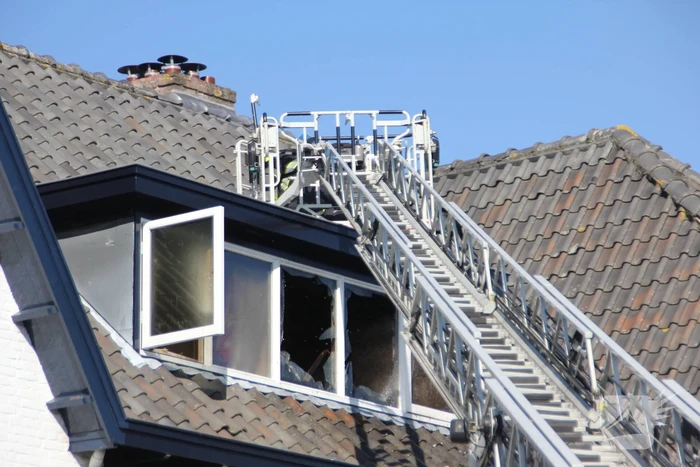 Brand in dakkapel van villawoning