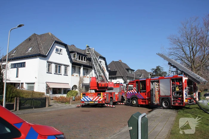 Brand in dakkapel van villawoning