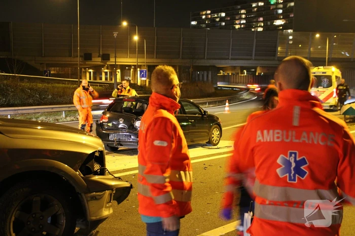 Drie voertuigen betrokken bij ongeval op snelweg