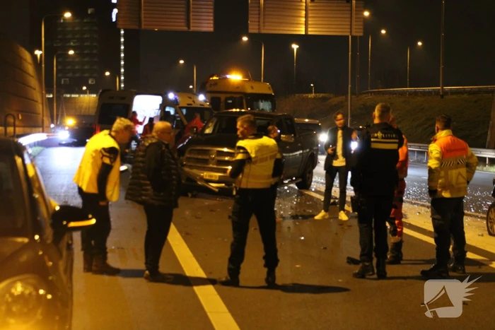 Drie voertuigen betrokken bij ongeval op snelweg