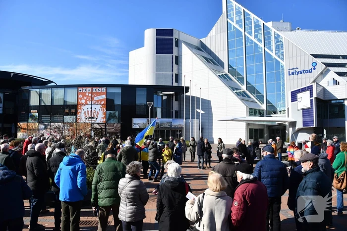 Manifestatie voor Oekraïne