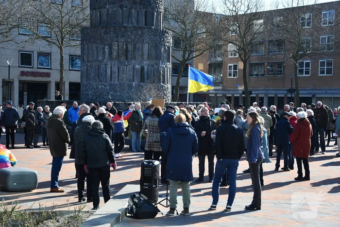 Manifestatie voor Oekraïne
