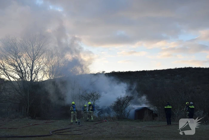 Stacaravan uitgebrand in duingebied