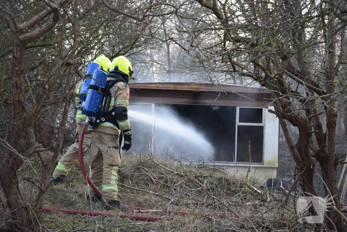 Stacaravan uitgebrand in duingebied